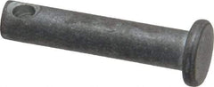 Made in USA - 3/16" Pin Diam, 7/8" OAL, Standard Clevis Pin - 3/32" Hole, 25/32" Usable Length, Uncoated Steel - Best Tool & Supply