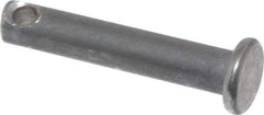 Made in USA - 3/16" Pin Diam, 1" OAL, Standard Clevis Pin - 3/32" Hole, 29/32" Usable Length, Uncoated Steel - Best Tool & Supply