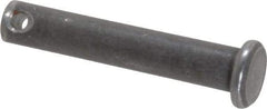 Made in USA - 1/4" Pin Diam, 1-3/8" OAL, Standard Clevis Pin - 3/32" Hole, 1-9/32" Usable Length, Uncoated Steel - Best Tool & Supply