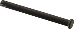 Made in USA - 1/4" Pin Diam, 2-3/4" OAL, Standard Clevis Pin - 3/32" Hole, 2-21/32" Usable Length, Uncoated Steel - Best Tool & Supply