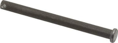 Made in USA - 1/4" Pin Diam, 3" OAL, Standard Clevis Pin - 3/32" Hole, 2-29/32" Usable Length, Uncoated Steel - Best Tool & Supply