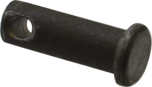 Made in USA - 5/16" Pin Diam, 7/8" OAL, Standard Clevis Pin - 9/64" Hole, 47/64" Usable Length, Uncoated Steel - Best Tool & Supply