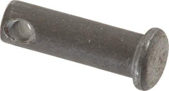 Made in USA - 5/16" Pin Diam, 1" OAL, Standard Clevis Pin - 9/64" Hole, 55/64" Usable Length, Uncoated Steel - Best Tool & Supply