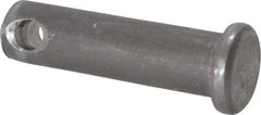 Made in USA - 5/16" Pin Diam, 1-1/8" OAL, Standard Clevis Pin - 9/64" Hole, 63/64" Usable Length, Uncoated Steel - Best Tool & Supply