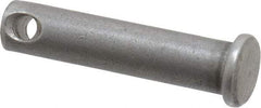 Made in USA - 5/16" Pin Diam, 1-3/8" OAL, Standard Clevis Pin - 9/64" Hole, 1-15/64" Usable Length, Uncoated Steel - Best Tool & Supply