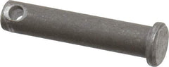 Made in USA - 5/16" Pin Diam, 1-1/2" OAL, Standard Clevis Pin - 9/64" Hole, 1-23/64" Usable Length, Uncoated Steel - Best Tool & Supply