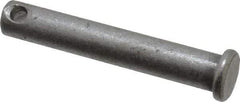 Made in USA - 5/16" Pin Diam, 1-7/8" OAL, Standard Clevis Pin - 9/64" Hole, 1-47/64" Usable Length, Uncoated Steel - Best Tool & Supply