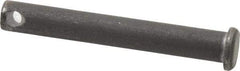 Made in USA - 5/16" Pin Diam, 2-1/4" OAL, Standard Clevis Pin - 9/64" Hole, 2-7/64" Usable Length, Uncoated Steel - Best Tool & Supply