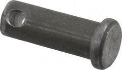 Made in USA - 3/8" Pin Diam, 1" OAL, Standard Clevis Pin - 5/32" Hole, 27/32" Usable Length, Uncoated Steel - Best Tool & Supply