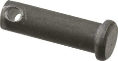 Made in USA - 3/8" Pin Diam, 1-1/4" OAL, Standard Clevis Pin - 5/32" Hole, 1-3/32" Usable Length, Uncoated Steel - Best Tool & Supply