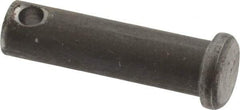 Made in USA - 3/8" Pin Diam, 1-3/8" OAL, Standard Clevis Pin - 5/32" Hole, 1-7/32" Usable Length, Uncoated Steel - Best Tool & Supply