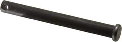 Made in USA - 3/8" Pin Diam, 3-1/2" OAL, Standard Clevis Pin - 5/32" Hole, 3-11/32" Usable Length, Uncoated Steel - Best Tool & Supply