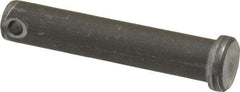 Made in USA - 7/16" Pin Diam, 2-1/4" OAL, Standard Clevis Pin - 5/32" Hole, 2-3/32" Usable Length, Uncoated Steel - Best Tool & Supply