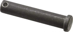 Made in USA - 1/2" Pin Diam, 2-1/2" OAL, Standard Clevis Pin - 5/32" Hole, 2-11/32" Usable Length, Uncoated Steel - Best Tool & Supply