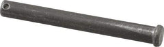 Made in USA - 1/2" Pin Diam, 4-1/2" OAL, Standard Clevis Pin - 5/32" Hole, 4-11/32" Usable Length, Uncoated Steel - Best Tool & Supply