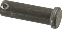 Made in USA - 5/8" Pin Diam, 2" OAL, Standard Clevis Pin - 5/32" Hole, 1-27/32" Usable Length, Uncoated Steel - Best Tool & Supply