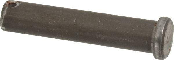 Made in USA - 5/8" Pin Diam, 3" OAL, Standard Clevis Pin - 5/32" Hole, 2-27/32" Usable Length, Uncoated Steel - Best Tool & Supply