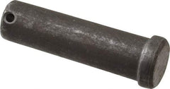 Made in USA - 1" Pin Diam, 3-1/2" OAL, Standard Clevis Pin - 13/64" Hole, 3-19/64" Usable Length, Uncoated Steel - Best Tool & Supply