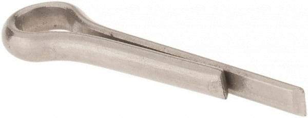 Made in USA - 3/32" Diam x 1/2" Long Extended Prong Cotter Pin - Grade 18-8, Uncoated, Stainless Steel - Best Tool & Supply