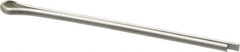 Made in USA - 3/32" Diam x 2" Long Extended Prong Cotter Pin - Grade 18-8, Uncoated, Stainless Steel - Best Tool & Supply