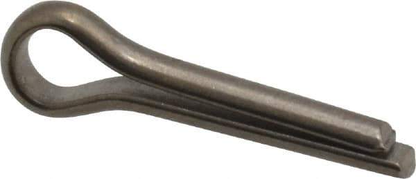 Made in USA - 1/8" Diam x 1/2" Long Extended Prong Cotter Pin - Grade 18-8, Uncoated, Stainless Steel - Best Tool & Supply