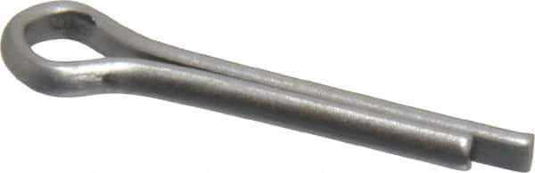 Made in USA - 1/8" Diam x 3/4" Long Extended Prong Cotter Pin - Grade 18-8, Uncoated, Stainless Steel - Best Tool & Supply