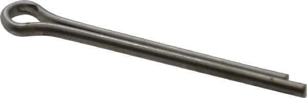 Made in USA - 1/8" Diam x 1-1/2" Long Extended Prong Cotter Pin - Grade 18-8, Uncoated, Stainless Steel - Best Tool & Supply