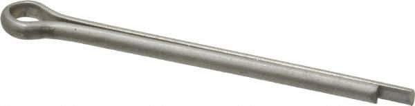 Made in USA - 1/8" Diam x 1-3/4" Long Extended Prong Cotter Pin - Grade 18-8, Uncoated, Stainless Steel - Best Tool & Supply