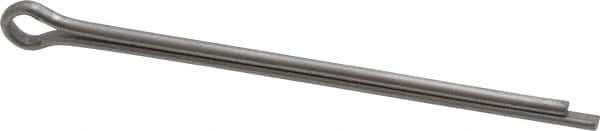 Made in USA - 1/8" Diam x 2-1/2" Long Extended Prong Cotter Pin - Grade 18-8, Uncoated, Stainless Steel - Best Tool & Supply