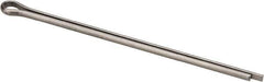 Made in USA - 1/8" Diam x 3" Long Extended Prong Cotter Pin - Grade 18-8, Uncoated, Stainless Steel - Best Tool & Supply