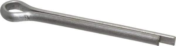 Made in USA - 5/32" Diam x 1-1/2" Long Extended Prong Cotter Pin - Grade 18-8, Uncoated, Stainless Steel - Best Tool & Supply