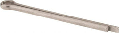 Made in USA - 3/16" Diam x 2-1/2" Long Extended Prong Cotter Pin - Grade 18-8, Uncoated, Stainless Steel - Best Tool & Supply