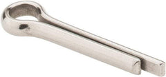 Made in USA - 1/4" Diam x 1-1/4" Long Extended Prong Cotter Pin - Grade 18-8, Uncoated, Stainless Steel - Best Tool & Supply