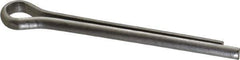 Made in USA - 1/4" Diam x 2-1/2" Long Extended Prong Cotter Pin - Grade 18-8, Uncoated, Stainless Steel - Best Tool & Supply