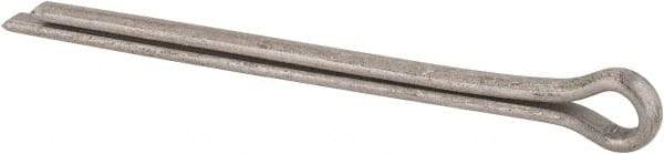 Made in USA - 1/4" Diam x 4" Long Extended Prong Cotter Pin - Grade 18-8, Uncoated, Stainless Steel - Best Tool & Supply