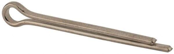 Made in USA - 3/8" Diam x 4" Long Extended Prong Cotter Pin - Grade 18-8, Uncoated, Stainless Steel - Best Tool & Supply