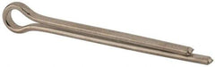 Made in USA - 3/8" Diam x 4" Long Extended Prong Cotter Pin - Grade 18-8, Uncoated, Stainless Steel - Best Tool & Supply