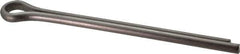 Made in USA - 3/8" Diam x 5" Long Extended Prong Cotter Pin - Grade 18-8, Uncoated, Stainless Steel - Best Tool & Supply