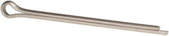 Made in USA - 3/8" Diam x 6" Long Extended Prong Cotter Pin - Grade 18-8, Uncoated, Stainless Steel - Best Tool & Supply