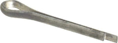 Made in USA - 1/16" Diam x 1/2" Long Extended Prong Cotter Pin - Grade 2, Zinc-Plated, Steel - Best Tool & Supply