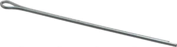 Made in USA - 1/16" Diam x 2" Long Extended Prong Cotter Pin - Grade 2, Zinc-Plated, Steel - Best Tool & Supply