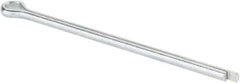 Made in USA - 3/32" Diam x 2" Long Extended Prong Cotter Pin - Grade 2, Zinc-Plated, Steel - Best Tool & Supply