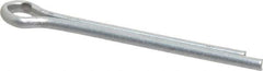 Made in USA - 1/8" Diam x 1-1/2" Long Extended Prong Cotter Pin - Grade 2, Zinc-Plated, Steel - Best Tool & Supply