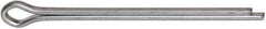 Made in USA - 1/8" Diam x 2" Long Extended Prong Cotter Pin - Grade 2, Zinc-Plated, Steel - Best Tool & Supply