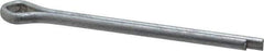 Made in USA - 5/32" Diam x 2" Long Extended Prong Cotter Pin - Grade 2, Zinc-Plated, Steel - Best Tool & Supply