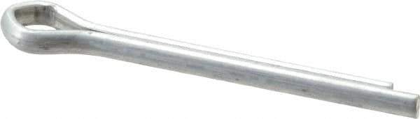 Made in USA - 3/16" Diam x 1-3/4" Long Extended Prong Cotter Pin - Grade 2, Zinc-Plated, Steel - Best Tool & Supply