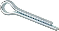 Made in USA - 5/16" Diam x 1-1/2" Long Extended Prong Cotter Pin - Grade 2, Zinc-Plated, Steel - Best Tool & Supply