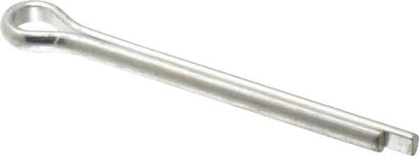 Made in USA - 3/8" Diam x 4" Long Extended Prong Cotter Pin - Grade 2, Zinc-Plated, Steel - Best Tool & Supply