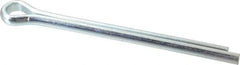 Made in USA - 1/2" Diam x 6" Long Extended Prong Cotter Pin - Grade 2, Zinc-Plated, Steel - Best Tool & Supply