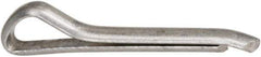 Made in USA - 1/16" Diam x 1/2" Long Hammerlock Cotter Pin - Grade 2, Zinc-Plated, Steel - Best Tool & Supply